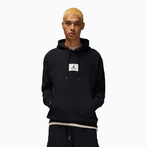 Jordan Essentials Flight Fleece Hoodie - Black, Lrg